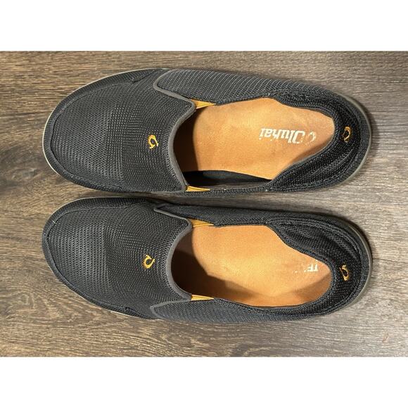 Olukai Nohea Mesh Boat Shoe 10.5 Dark Shadows Gray main image 4